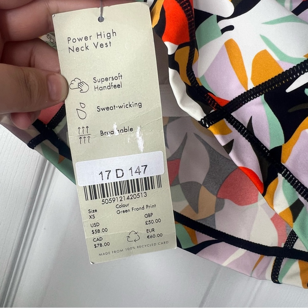 Sz XS Sweaty Betty Power Biker Shorts and Top Set NWT $126 MSRP - Picture 13 of 16